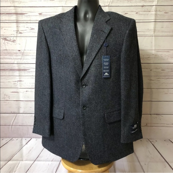 Stafford Other - NWT Stafford Blue Sport Coat 100% Lambswool 40S